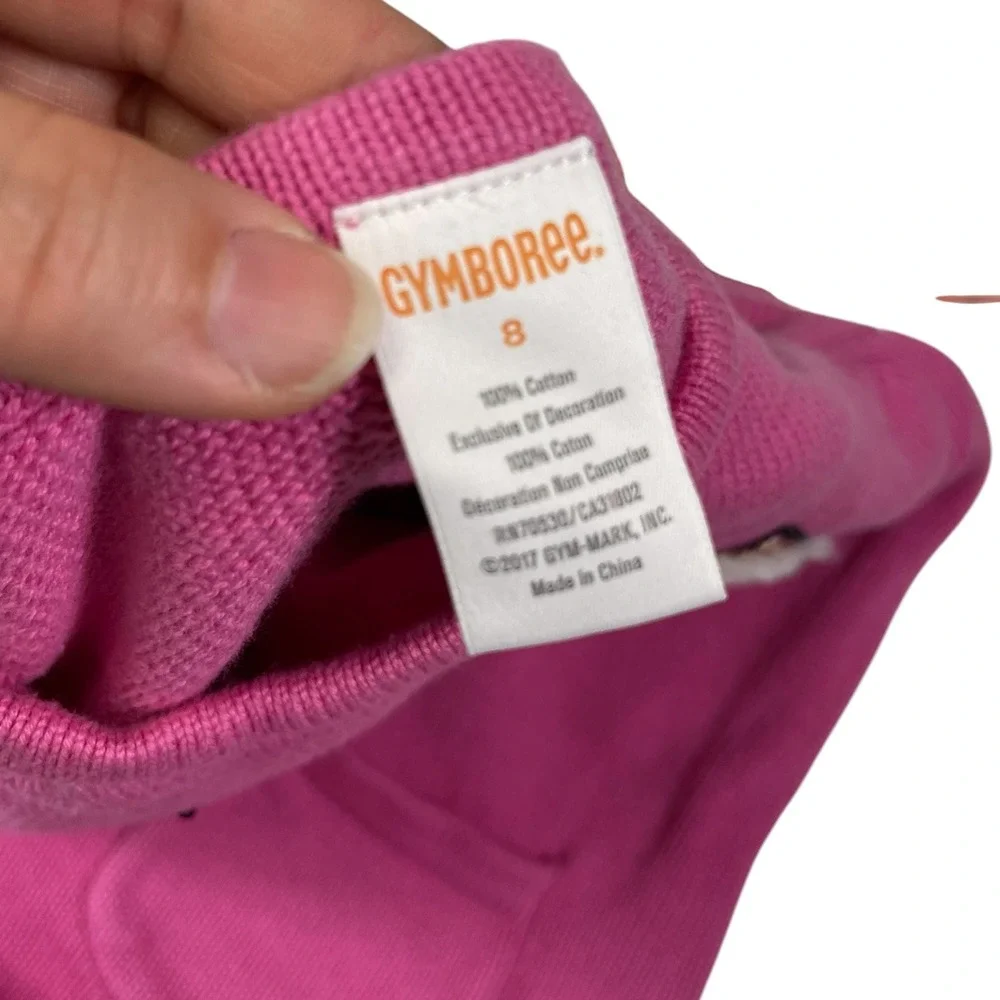 Gymboree 8 Pink‎ Sweater Dress Cat Applique Sequin Pockets Catcore Kawaii